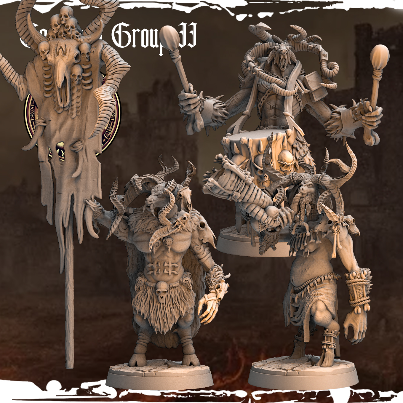Command Groups - Army of Chaos: Beasts